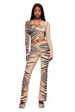 Iamgia New Front Shoulder Slim Fit Letter Printed Open Line Design Slim Fit Hooded Zipper Short Jacket Pants Set