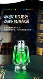 Retro Glow in The Dark Horse Light Inflatable Lighter with Grinding Wheel Inflatable Transparent Chamber LED Color Light Lighter