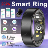 Smart Ring Women Men Heart Rate Blood Oxygen Sleep Health Monitor Camera Control IP68 Waterproof Fashion Sport Ring Holiday Gift