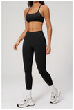 2PCS Yoga Suit Women Tracksuit Sports Bra High Waist Leggings Outfit Gym Set Fitness Athletic Wear Workout Clothes Sportswear