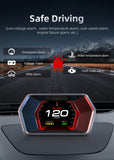 P17 HUD OBD2 GPS On-board Computer Car Electronics Accessories Head Up Display Vehicle Speed Voltage With Overspeed Alarm Gauge