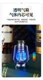 Retro Glow in The Dark Horse Light Inflatable Lighter with Grinding Wheel Inflatable Transparent Chamber LED Color Light Lighter