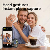 All Size（6-14） Smart Ring for Women Men Healthy Heart Rater Blood pressure Monitor Waterproof Take Photo Control Smartring Sport