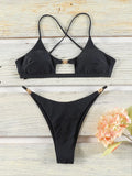 Miyouj 2026 Bikinis Leopard Swimsuit Bandage Bath Wear Sexy Piece Suits Low Waist Swimwear Triangle Bathsuit Summer Biquini