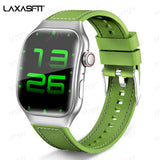 LAXASFIT New Bluetooth Call Smart Watch for Men 2.01" HD Curved Screen Sports Watch Health Monitor Smart Watch for Android iOS