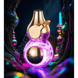 Ransparent Electric Butane Gas Lighter Windproof Straight Torch Lighter Colorful Lights Blue Flame Cool New Gift Hot Sales