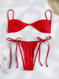 2026 Sexy Bikinis Swimsuit  Women Swimwear High Cut Bathing Suit Brazilian Biquini Sexy Bikini Sets Solid Beachwear