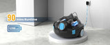 INSE Y10 Cordless Robotic Pool Cleaner,90 Mins Runtime,Self-Parking, for Above/Inground Pools Up to 65ft/1100 Sq.Ft (Black))