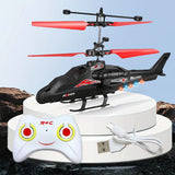 2-way remote control airplane infrared induction helicopter LED lights drone USB charging fighter model boy toy