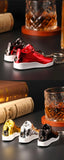 Innovative Personalized Basketball Shoe Keychain Lighter, Stylish Inflatable Windproof Jet Lighter Bag Hanging Ornament for Men
