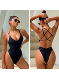 2024 Backless Sexy Swimsuit Pad Beach One Piece Swimwear Women Mujer Trikini Stroj kapielowy Maio Biquini Badpak Maillot Femme