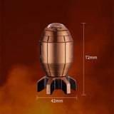 Metal Rotating Decompression Rotating Lighter Windproof Spray Flame Bullet Butane Inflatable Lighter Personalized Men's Gift