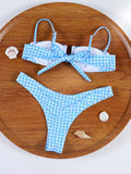 ZRTAK Two Piece Suit Bikinis 2026 Women Swimsuit Push Up Bathing Suit Sexy Bikinis Sets Swimwear Print Beachwear Solid Biquinis