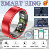 All Size（6-14） Smart Ring for Women Men Healthy Heart Rater Blood pressure Monitor Waterproof Take Photo Control Smartring Sport