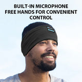 Yoga Hairbands Wireless Bluetooth Headphones Soft Elastic Sports Headbands Sleeping Music Eye Mask Outdoor Sweatband Earphones