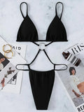 Sexy Extreme Mini Micro String Women Swimwear One Piece Swimsuit Female Cross Backless Monokini High Cut Bathing Suit Swim Lady