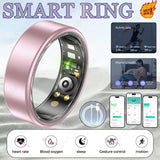 All Size（6-14） Smart Ring for Women Men Healthy Heart Rater Blood pressure Monitor Waterproof Take Photo Control Smartring Sport