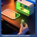 DIY Transparent Bluetooth Speaker RGB Colorful Lighting Computer Subwoofer Desktop Audio with High Volume Display BT AUX Play
