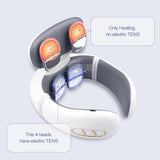 TENS Pulse Neck Massage Household Cervical Spine Massager Wireless Smart Sholder Cervical Massager Heating Muscle Punch Beating