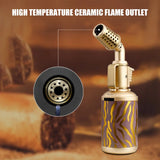 JOBON Creative Shape Cigar Lighter Blow Torch Windproof Locking Blue Flame Rotor Design  UV Transfer Printing Craft Gifts