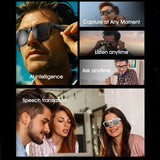 Lenovo AI Smart Wireless Glasses Bluetooth Sunglasses Remote 8K Control Touch Photo Camera Recording Voice Assistant Translator