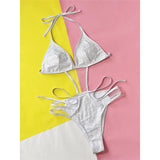 Halter Splicing Mesh Sheer Cut Out Women Swimwear One Piece Swimsuit Female High Leg Cut Sequins Bather Bathing Suit Swim V4863