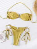 Miyouj Push Up Bikinis New Two Piece Suit 2026 Bathsuit Sexy Bikini Sets Hollow Out Swimsuit String Bathwear Low Waist Swimwear