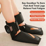 Cordless Foot Ankle Massager Airbag Kneading Foot Massage Compression Warm Feet Relaxblood Circulation Vibration Feet Massage
