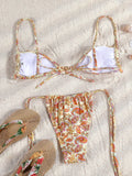 ZRTAK Two Piece Suit Bikinis 2026 Women Swimsuit Push Up Bathing Suit Sexy Bikinis Sets Swimwear Print Beachwear Solid Biquinis