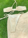 ZRTAK 3 Piece Bikini Set with Cover Up Swimsuit Women Sexy Bikinis Thongs Bathing Suit Biquini Beachwear Swimwear Bikini Sets