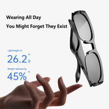 Lenovo 150 languages Smart Translation Bluetooth Sunglasses TF Card Supported Outdoor Wireless Stereo Glasses For Travel Sports