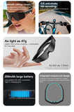 Lenovo AI Smart Glasses ChatGPT 8K Camera 2400W Anti-shake Cycling Video&Photo Sport Sunglasses DualMic 32GB Windproof Goggles