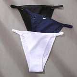 FINETOO 3Pcs/set Women's Cotton Panties Low Waist Bikini Briefs M-2XL Ladies Underwear Female Soft Solid Underpants Lingerie New
