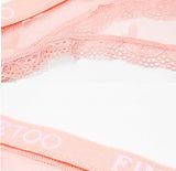 FINETOO Sexy Lace Thong Panties for Women Floral Low Waist Hollow Out Transparent G-String Solid Color Comfort Female Lingerie