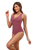 S - XXL Twist Front V Neck One Piece Swimsuit Women Swimwear Female Slim Monokini Backless Bathing Suit Swim Beachwear Bodysuit