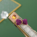 Charging personalized creative gift for women with diamond studded USB cigarette lighter encendedor eléctrico  gadgets for men
