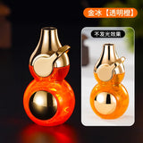 Ransparent Electric Butane Gas Lighter Windproof Straight Torch Lighter Colorful Lights Blue Flame Cool New Gift Hot Sales