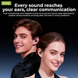 HTC NE80 TWS Wireless Bluetooth Earbuds HiFi Stereo Earphone HD Touch LCD Display Long Battery Life for Travel Business