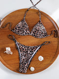 ZRTAK Triangle Bikini Set Sexy Swimwear Women 2026 Bikinis Floral Print Swimsuit Micro Thong Bandage Bathing Suits