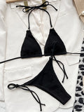 Halter Rings Fishnet Bikinis 2025 Brazilian Bikini Female Swimsuit Women Swimwear Two-pieces Bikini Set Bather Bathing Suit Swim