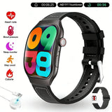 LAXASFIT New Bluetooth Call Smart Watch for Men 2.01" HD Curved Screen Sports Watch Health Monitor Smart Watch for Android iOS