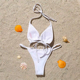 Bling Butterfly Rhinestone Bikini Women Swimwear Two-Pieces Bikini Set Female Swimsuit Halter Bather Bathing Suit Swim V2576