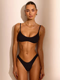 Miyouj Push Up Swimwear High Cut Bikinis Sexy Two Piece Suits Solid Bikini Set New Swimsuits String Bathsuit 2026 Swimsuit