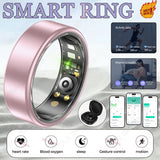 All Size（6-14） Smart Ring for Women Men Healthy Heart Rater Blood pressure Monitor Waterproof Take Photo Control Smartring Sport