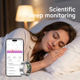 All Size（6-14） Smart Ring for Women Men Healthy Heart Rater Blood pressure Monitor Waterproof Take Photo Control Smartring Sport