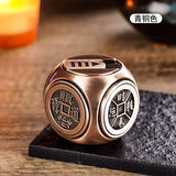 Hot selling Four sided Rotating Gyroscope Decompression Dice Direct Charge Desktop Toy Gift Metal Inflatable Lighter