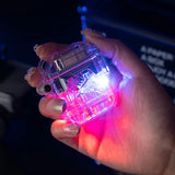New Creative Transparent Body LED Colored Light Lighter Windproof Waterproof Cool Flashlight Jet Lighter Smoking Accessories