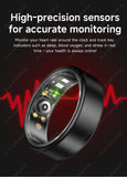 Smart Ring Women Men Heart Rate Blood Oxygen Sleep Health Monitor Camera Control IP68 Waterproof Fashion Sport Ring Holiday Gift