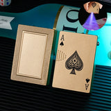 Creative Playing Cards Ace of Spades Lighter Windproof Poker Design Refillable Butane Lighter Fun Toy for Smoking Accessories