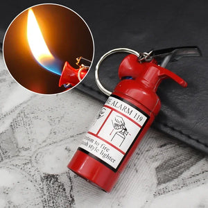 Metal Mini Pendant Lighter Outdoor Cigar Butane Unique Keychain Inflatable Lighter Personalized Smoking Gift